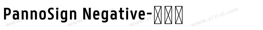 PannoSign Negative字体转换